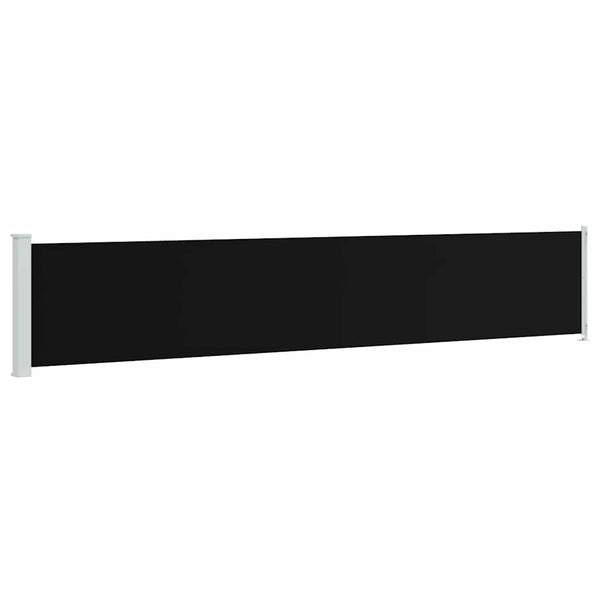 vidaXL Retractable Side Awning 117x600 cm Black