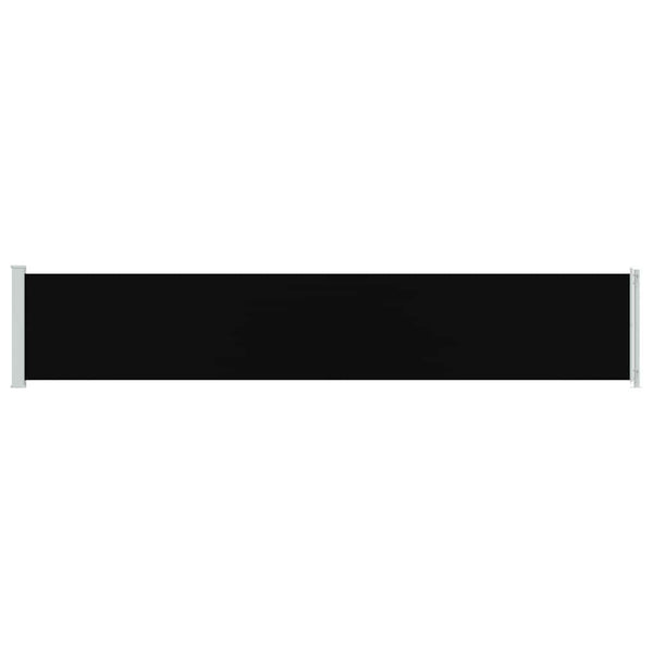 vidaXL Retractable Side Awning 117x600 cm Black