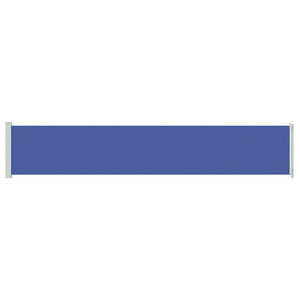 vidaXL Retractable Side Awning 117x600 cm Blue