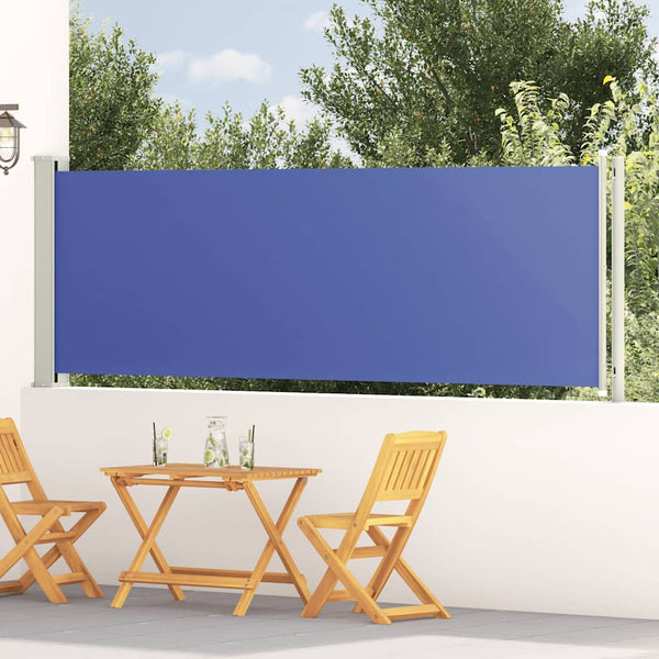 vidaXL Retractable Side Awning 117x600 cm Blue