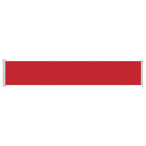 vidaXL Retractable Side Awning 117x600 cm Red