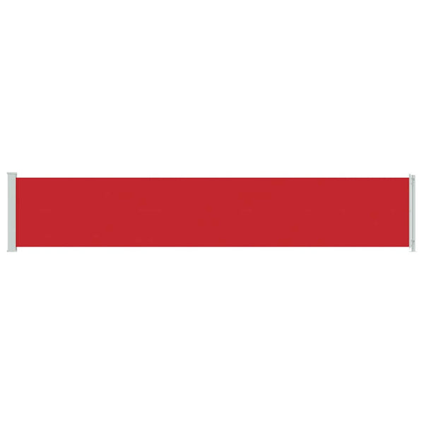 vidaXL Retractable Side Awning 117x600 cm Red