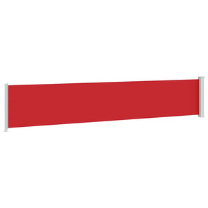 vidaXL Retractable Side Awning 117x600 cm Red