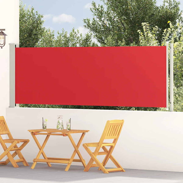 vidaXL Retractable Side Awning 117x600 cm Red