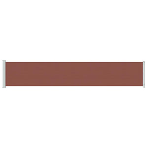 vidaXL Retractable Side Awning 117x600 cm Brown
