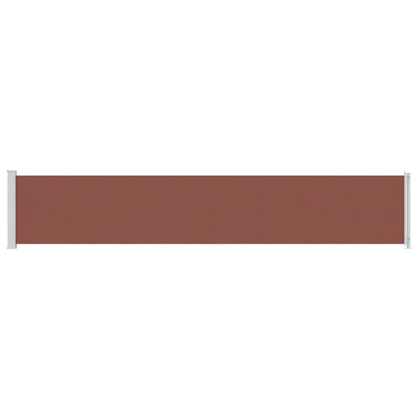 vidaXL Retractable Side Awning 117x600 cm Brown