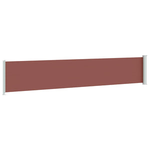 vidaXL Retractable Side Awning 117x600 cm Brown