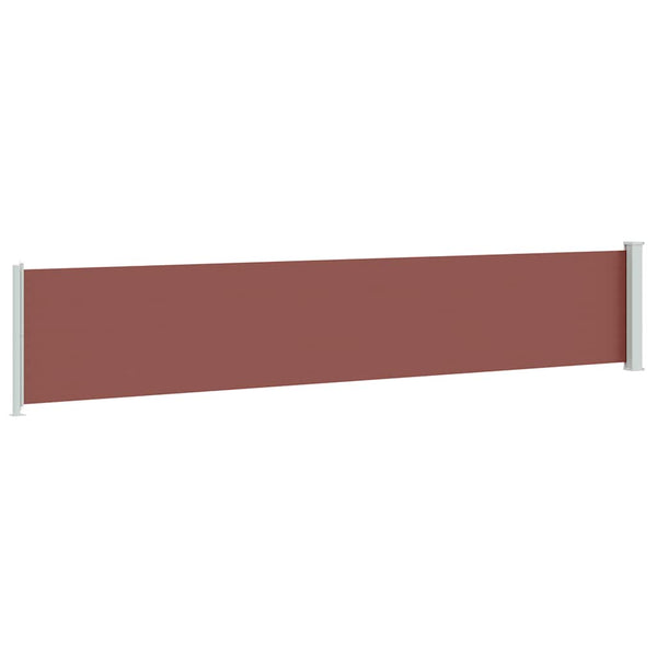 vidaXL Retractable Side Awning 117x600 cm Brown