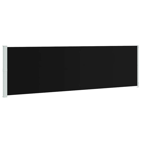 vidaXL Retractable Side Awning 180x600 cm Black