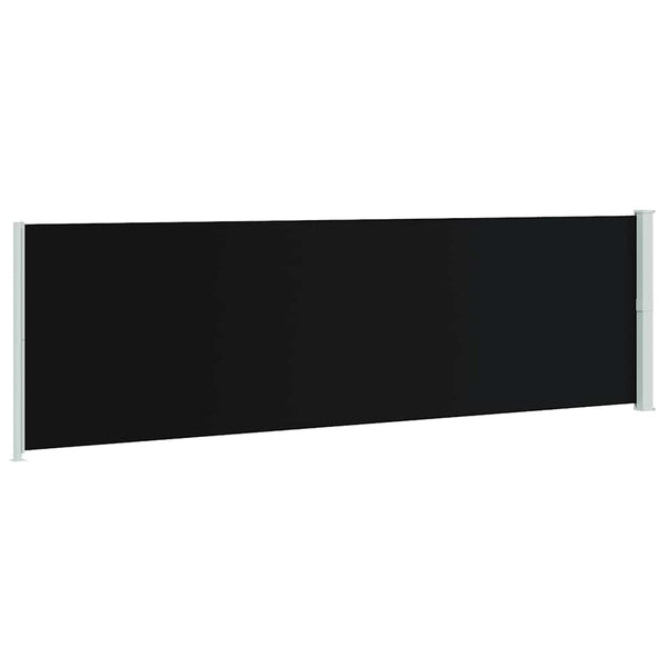 vidaXL Retractable Side Awning 180x600 cm Black