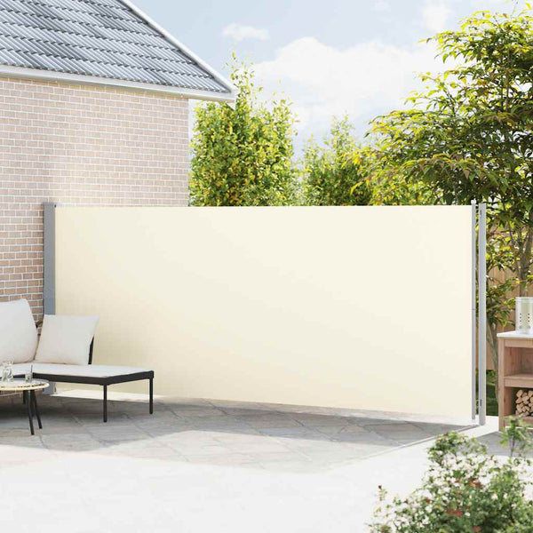 vidaXL Retractable Side Awning 180x600 cm Cream