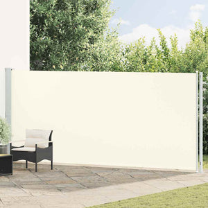 vidaXL Retractable Side Awning 180x600 cm Cream