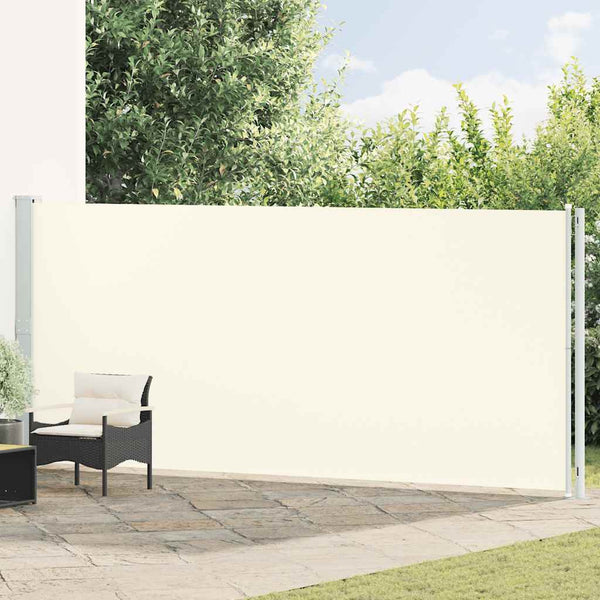 vidaXL Retractable Side Awning 180x600 cm Cream