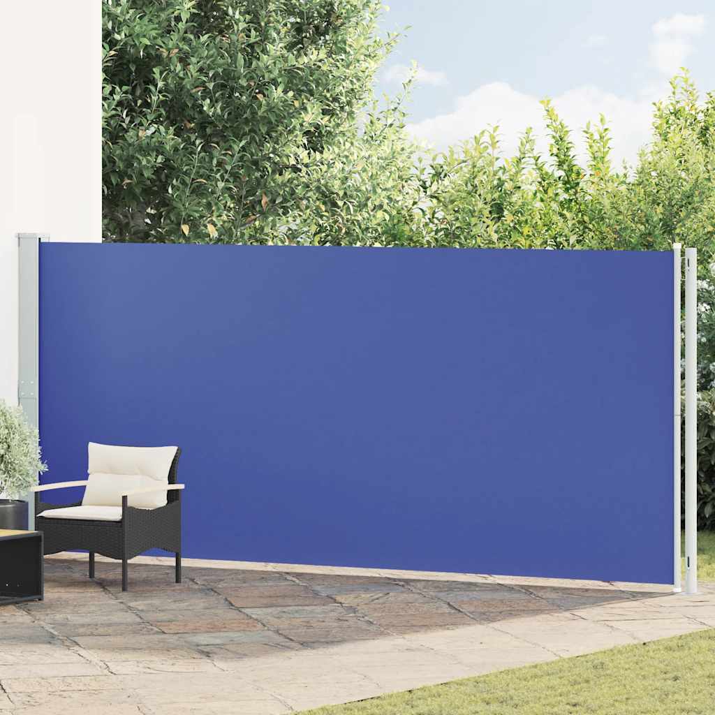 vidaXL Retractable Side Awning 180x600 cm Blue
