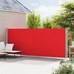 vidaXL Retractable Side Awning 180x600 cm Red