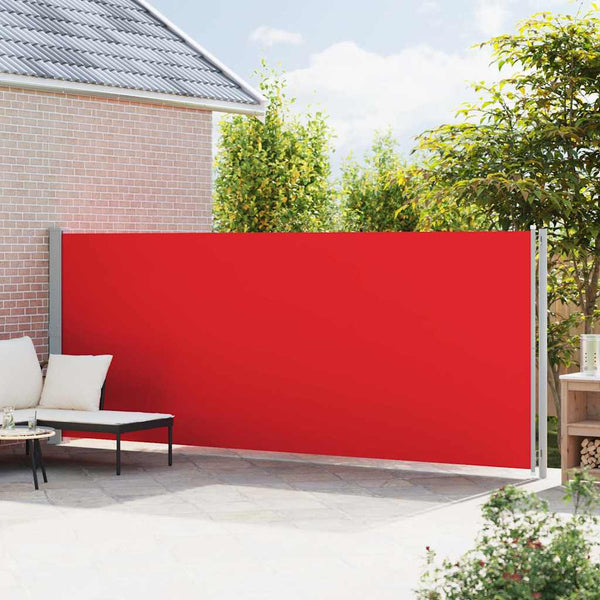 vidaXL Retractable Side Awning 180x600 cm Red