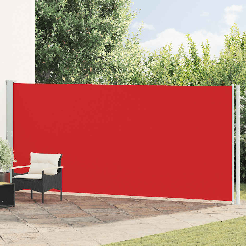 vidaXL Retractable Side Awning 180x600 cm Red