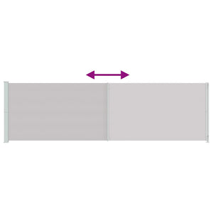 vidaXL Retractable Side Awning 180x600 cm Grey