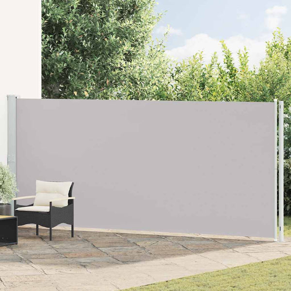 vidaXL Retractable Side Awning 180x600 cm Grey