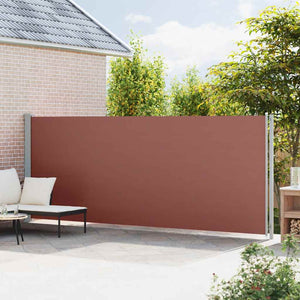 vidaXL Retractable Side Awning 180x600 cm Brown