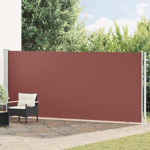 vidaXL Retractable Side Awning 180x600 cm Brown