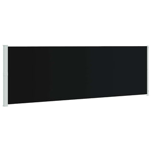 vidaXL Retractable Side Awning 200x600 cm Black