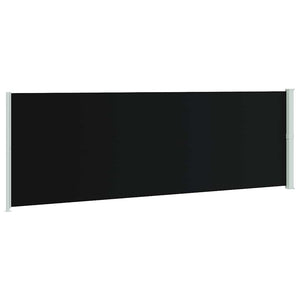 vidaXL Retractable Side Awning 200x600 cm Black