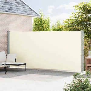 vidaXL Retractable Side Awning 200x600 cm Cream
