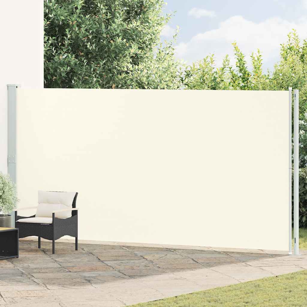 vidaXL Retractable Side Awning 200x600 cm Cream