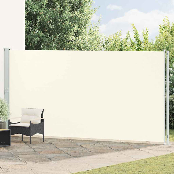 vidaXL Retractable Side Awning 200x600 cm Cream