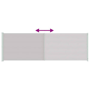 vidaXL Retractable Side Awning 200x600 cm Grey