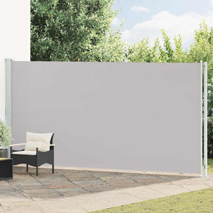 vidaXL Retractable Side Awning 200x600 cm Grey