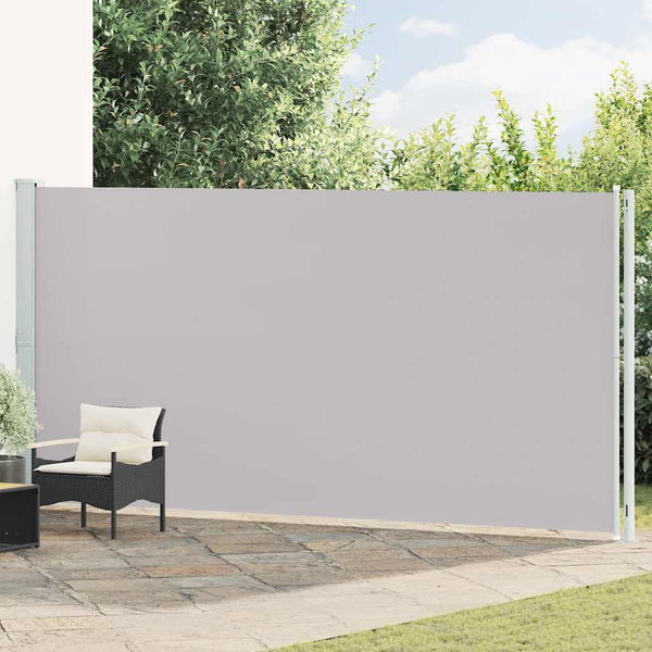 vidaXL Retractable Side Awning 200x600 cm Grey