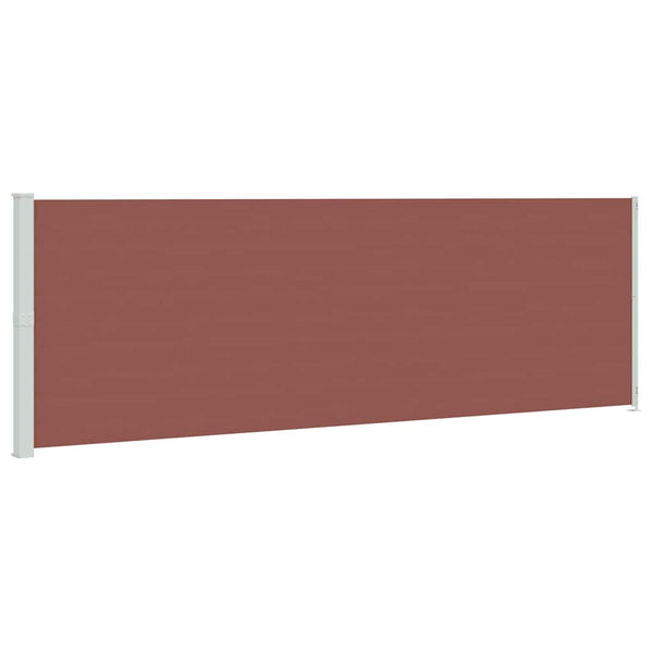 vidaXL Retractable Side Awning 200x600 cm Brown