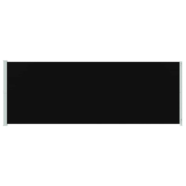 vidaXL Retractable Side Awning 220x600 cm Black
