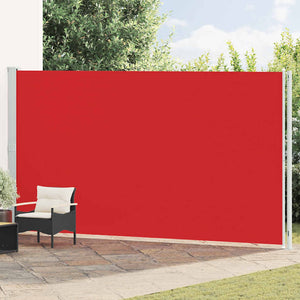vidaXL Retractable Side Awning 220x600 cm Red