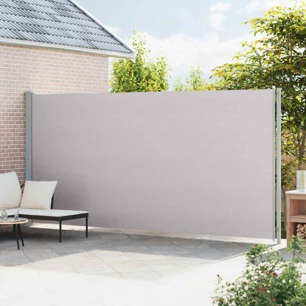 vidaXL Retractable Side Awning 220x600 cm Grey