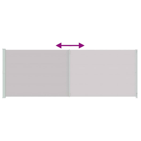 vidaXL Retractable Side Awning 220x600 cm Grey