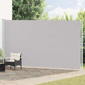 vidaXL Retractable Side Awning 220x600 cm Grey