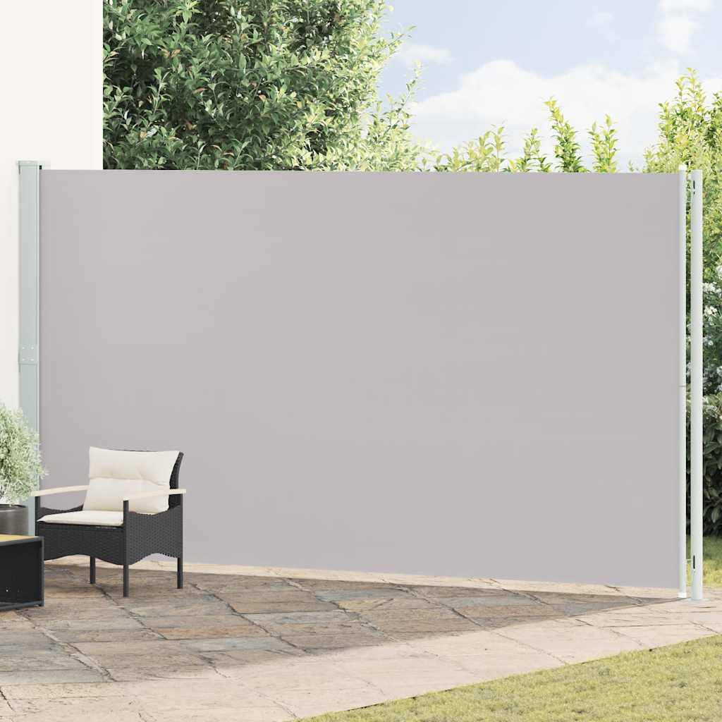 vidaXL Retractable Side Awning 220x600 cm Grey