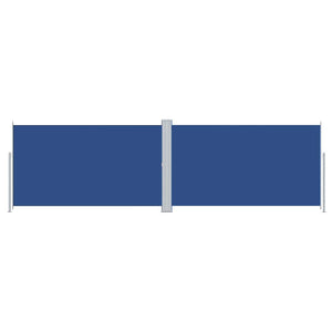 vidaXL Retractable Side Awning Blue 180x600 cm