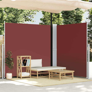 vidaXL Retractable Side Awning Brown 220x600 cm