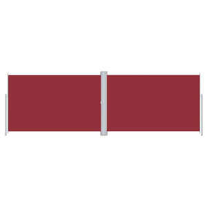 vidaXL Retractable Side Awning Red 220x600 cm