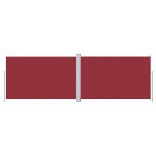 vidaXL Retractable Side Awning Red 220x600 cm