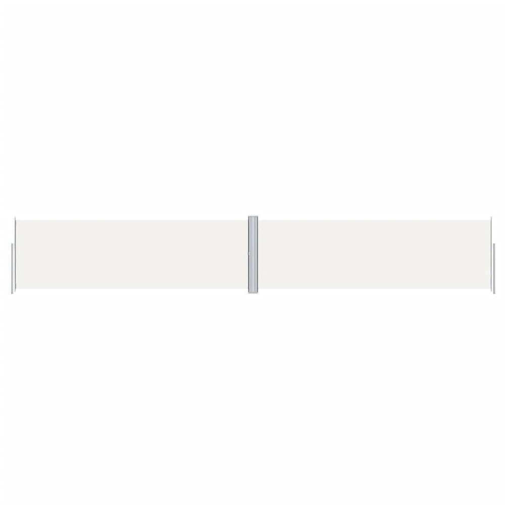 vidaXL Retractable Side Awning Cream 160x1000 cm
