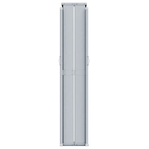 vidaXL Retractable Side Awning Cream 160x1000 cm