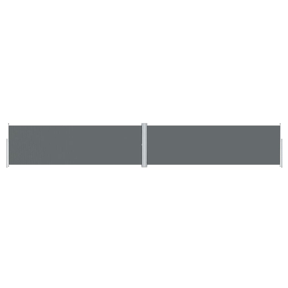 vidaXL Retractable Side Awning Anthracite 160x1000 cm