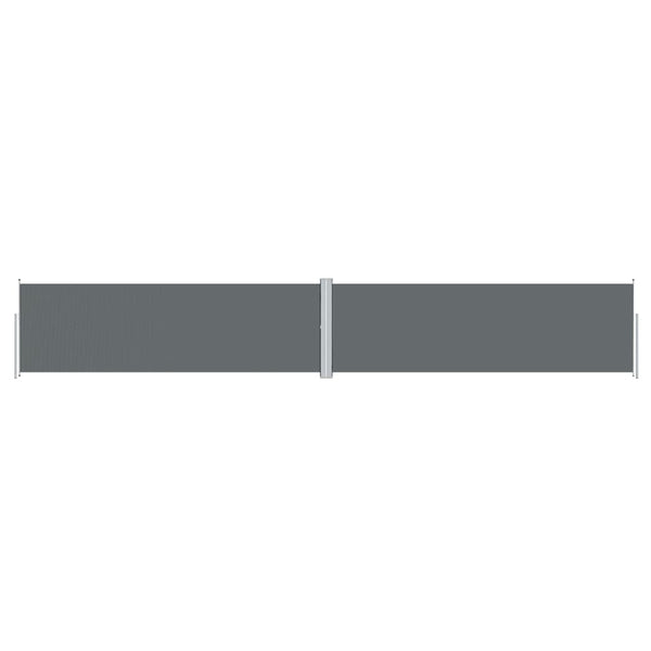vidaXL Retractable Side Awning Anthracite 160x1000 cm