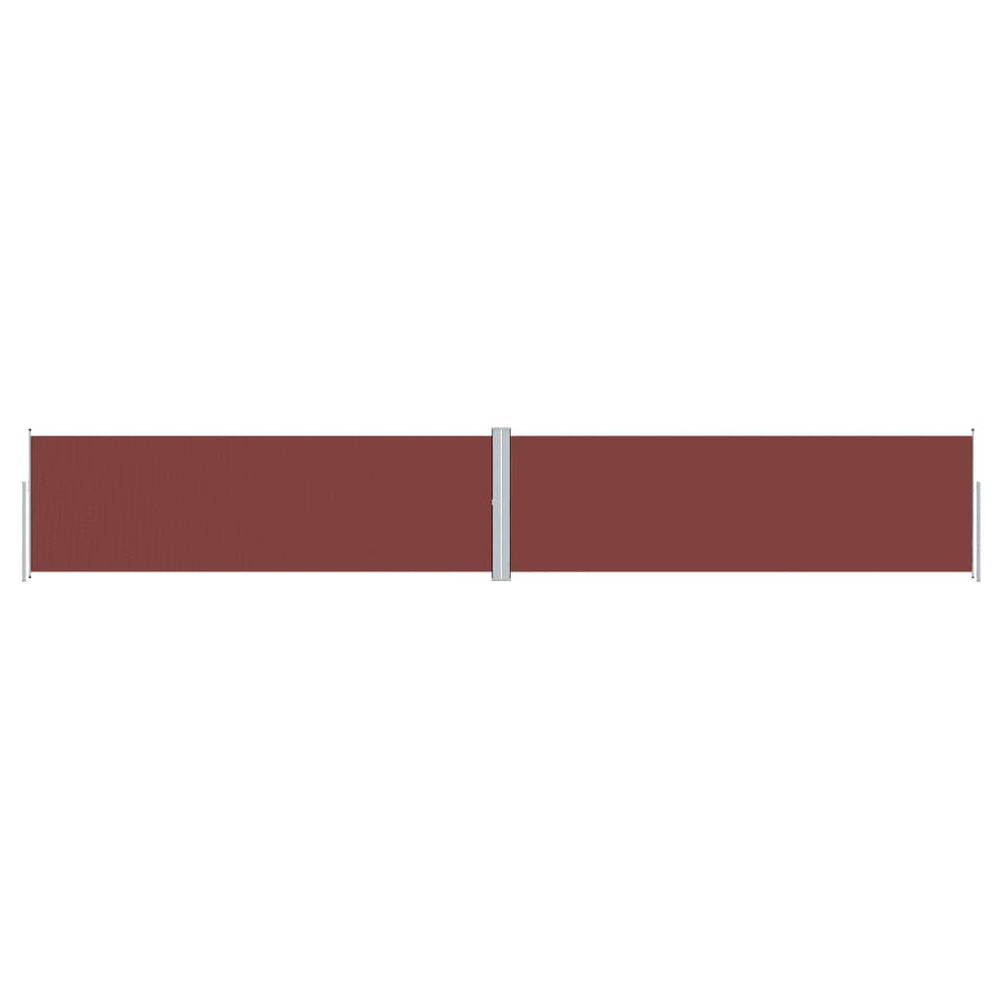 vidaXL Retractable Side Awning Brown 160x1000 cm