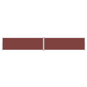 vidaXL Retractable Side Awning Brown 160x1000 cm